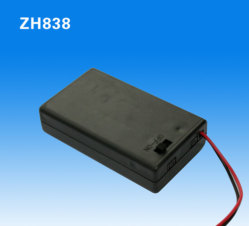 (ZH838)7號3節(jié)帶蓋帶開關電池盒